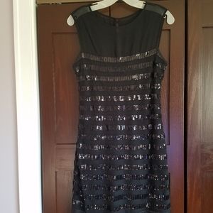 Black sequined dress